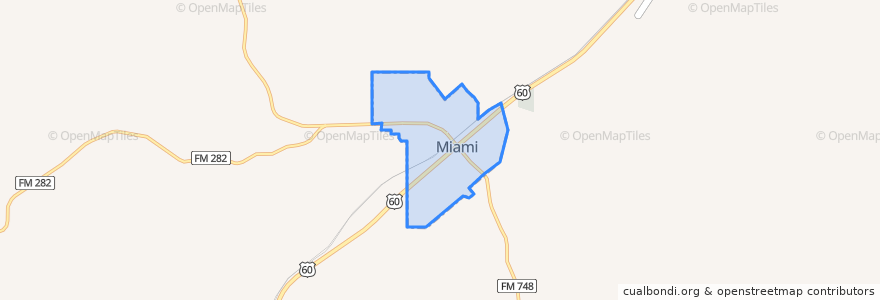 Mapa de ubicacion de Miami.