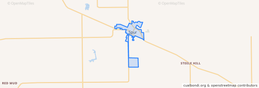 Mapa de ubicacion de Spur.