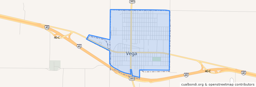 Mapa de ubicacion de Vega.