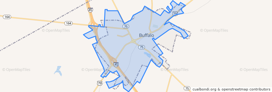 Mapa de ubicacion de Buffalo.