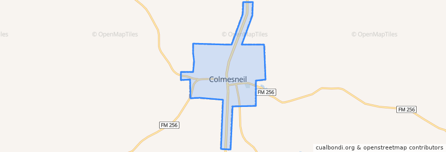 Mapa de ubicacion de Colmesneil.