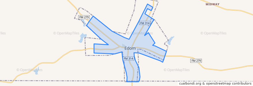 Mapa de ubicacion de Edom.