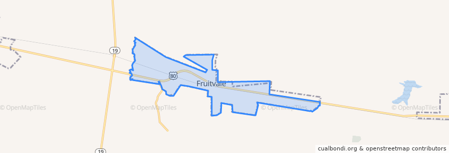 Mapa de ubicacion de Fruitvale.