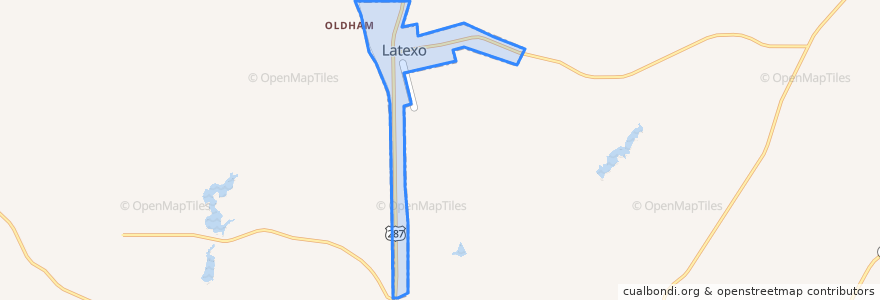 Mapa de ubicacion de Latexo.