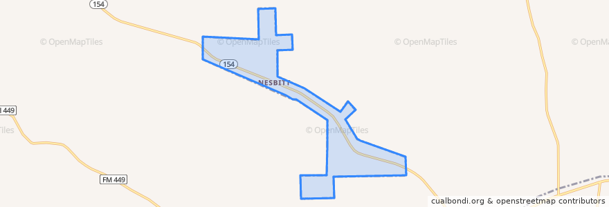 Mapa de ubicacion de Nesbitt.