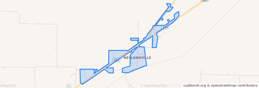 Mapa de ubicacion de Neylandville.