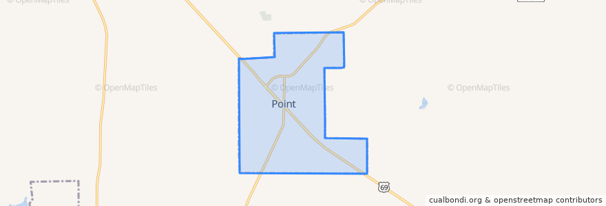 Mapa de ubicacion de Point.