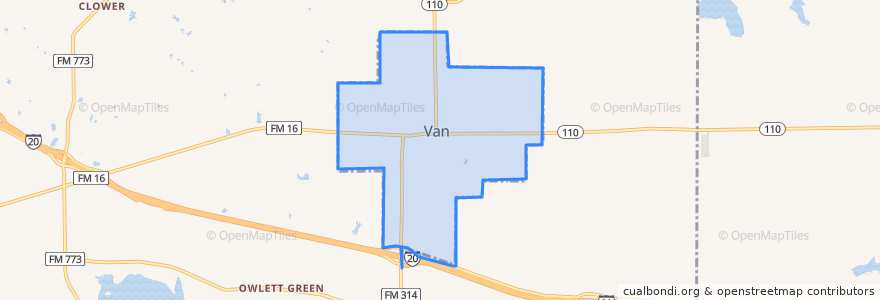 Mapa de ubicacion de Van.