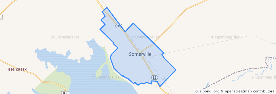 Mapa de ubicacion de Somerville.