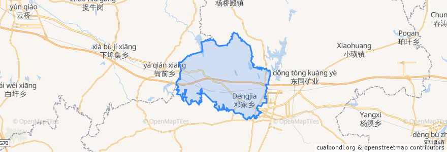 Mapa de ubicacion de 邓家乡.