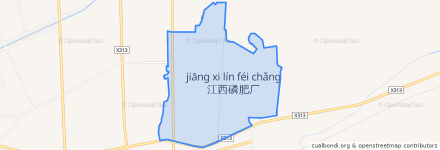 Mapa de ubicacion de 江西磷肥厂.