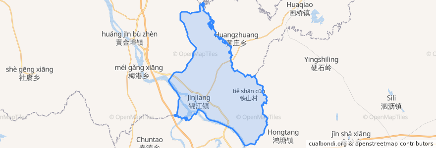 Mapa de ubicacion de Jinjiang.