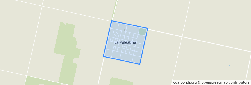 Mapa de ubicacion de La Palestina.