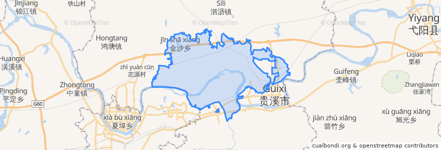 Mapa de ubicacion de 滨江镇.