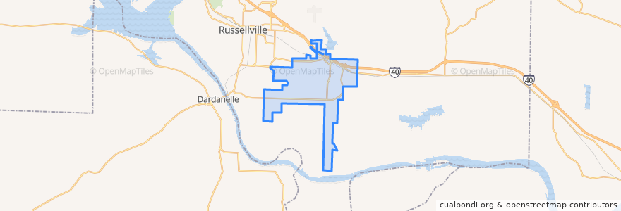 Mapa de ubicacion de Pottsville.