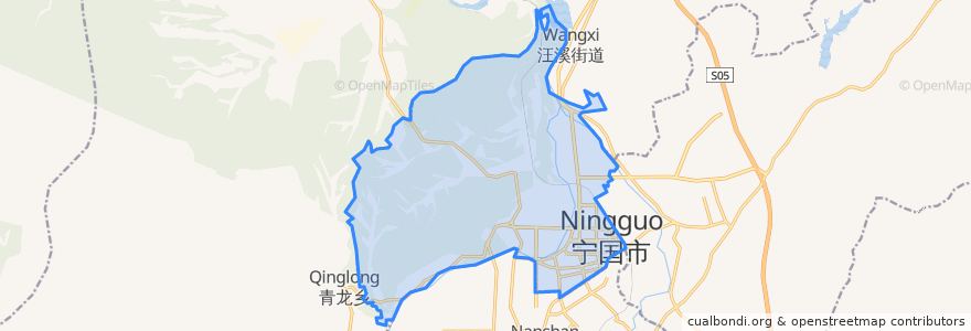 Mapa de ubicacion de 西津街道.