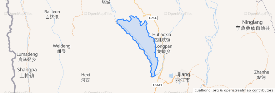 Mapa de ubicacion de Jinjiang.