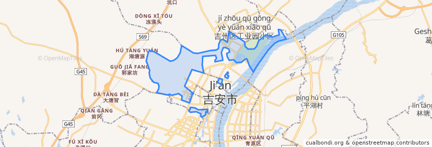 Mapa de ubicacion de 白塘街道.