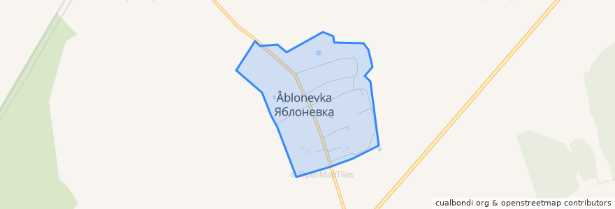 Mapa de ubicacion de Яблоневка.