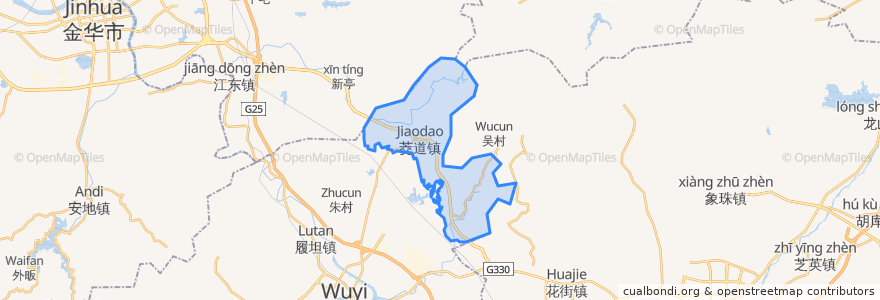 Mapa de ubicacion de Jiaodao.