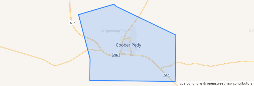 Mapa de ubicacion de The District Council of Coober Pedy.