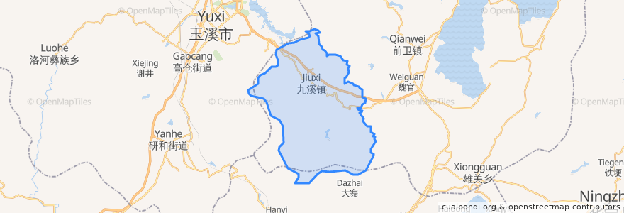 Mapa de ubicacion de 九溪镇.