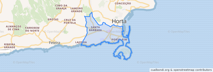 Mapa de ubicacion de Horta (Angústias).