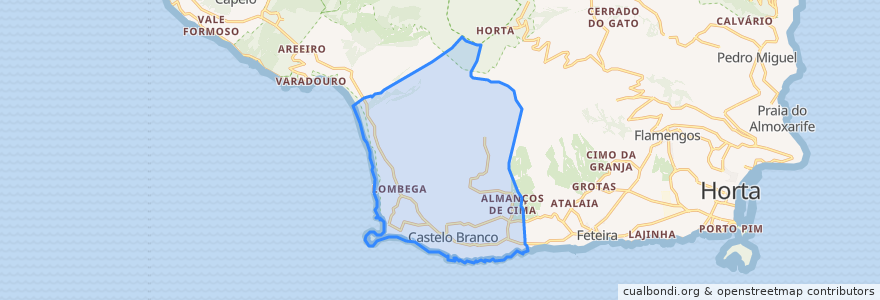 Mapa de ubicacion de Castelo Branco.