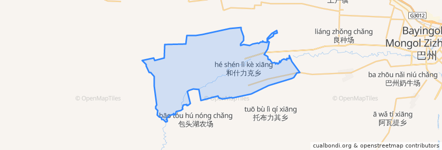 Mapa de ubicacion de 和什力克.