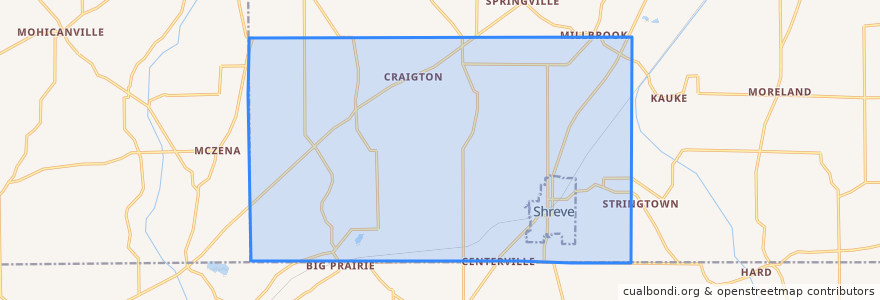 Mapa de ubicacion de Clinton Township.