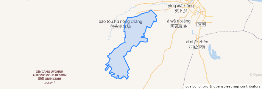 Mapa de ubicacion de 托布力其乡 توۋۇرچى يېزىسى.