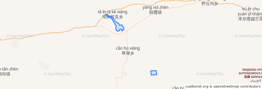 Mapa de ubicacion de 阿克萨来乡.