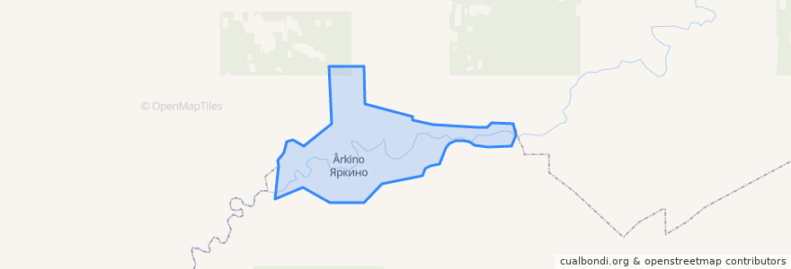 Mapa de ubicacion de Яркинский сельсовет.