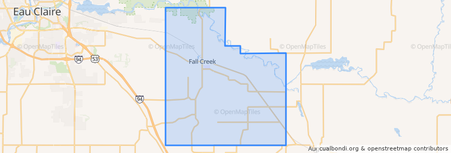 Mapa de ubicacion de Town of Lincoln.