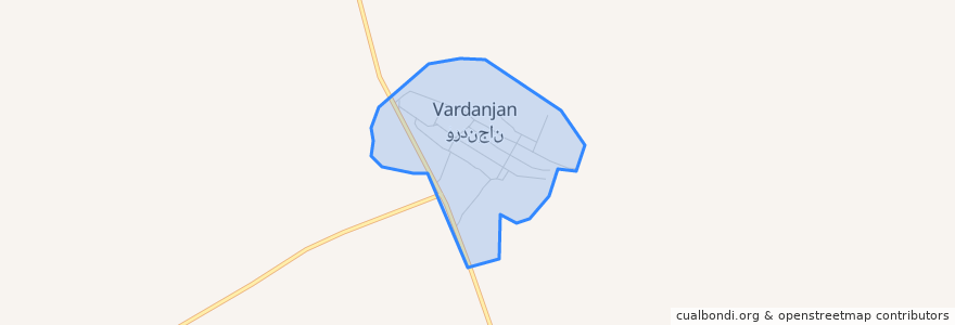 Mapa de ubicacion de Vardanjan.