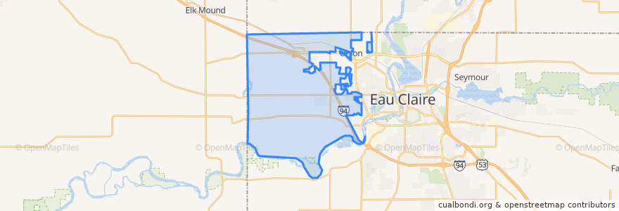 Mapa de ubicacion de Town of Union.