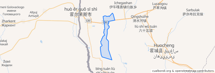 Mapa de ubicacion de 莫乎尔牧场.