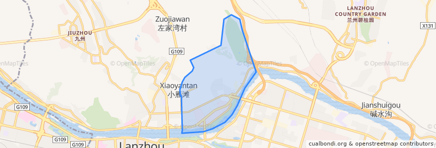 Mapa de ubicacion de 盐场路街道.