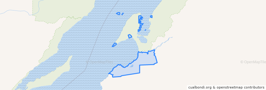 Mapa de ubicacion de городское поселение Усть-Баргузин.