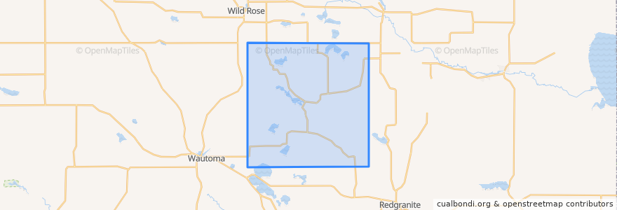 Mapa de ubicacion de Town of Mount Morris.