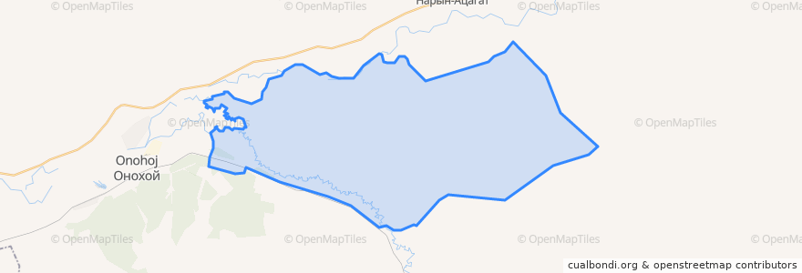 Mapa de ubicacion de Усть-Брянское сельское поселение.