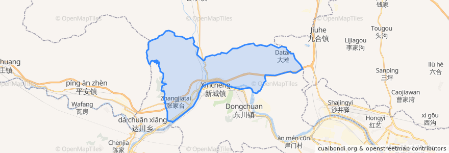 Mapa de ubicacion de 河口乡.