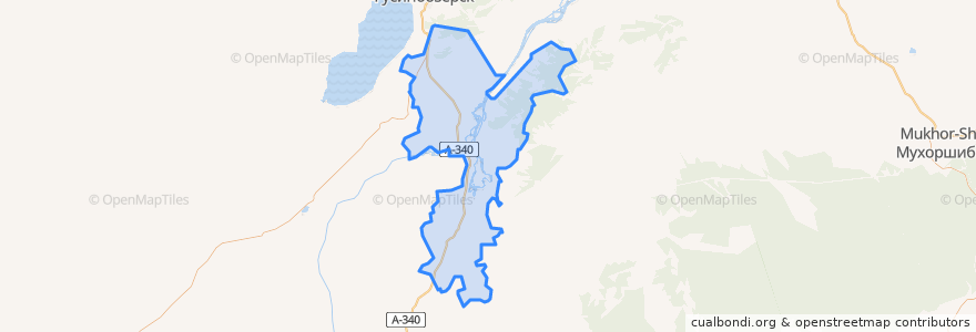 Mapa de ubicacion de Новоселенгинское сельское поселение.