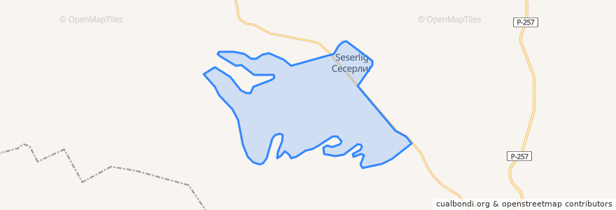 Mapa de ubicacion de сумон Сесерлиг.