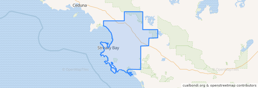 Mapa de ubicacion de The District Council of Streaky Bay.