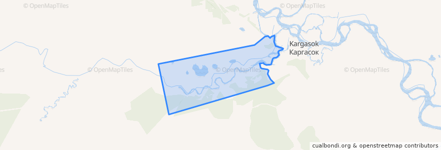 Mapa de ubicacion de Новоюгинское сельское поселение.