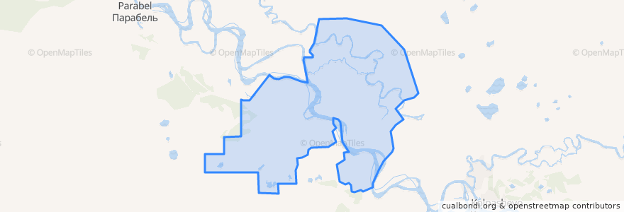 Mapa de ubicacion de Инкинское сельское поселение.