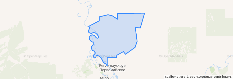 Mapa de ubicacion de Сергеевское сельское поселение.