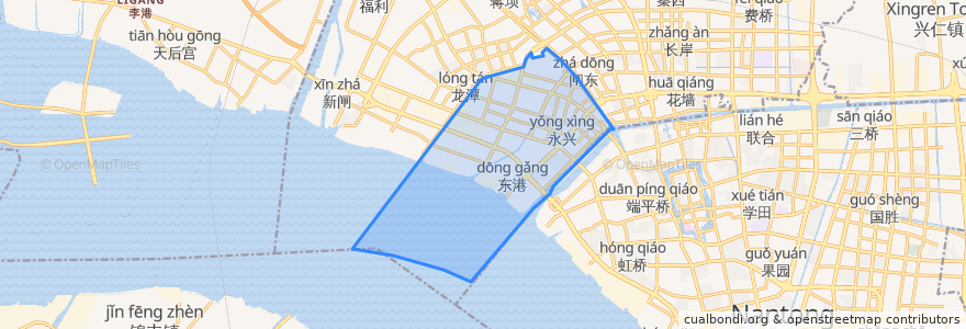 Mapa de ubicacion de 永兴街道.