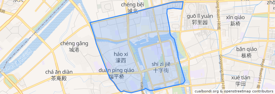 Mapa de ubicacion de 和平桥街道.